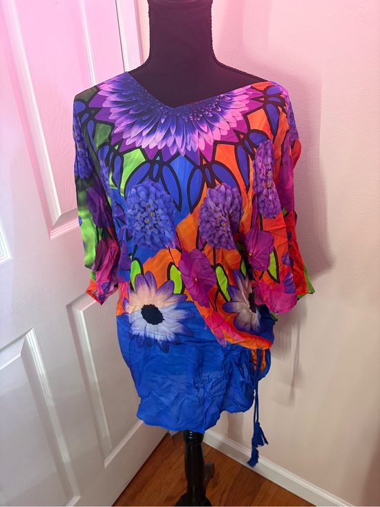 Desigual Tops - Desigual Purple Blue Floral Top
